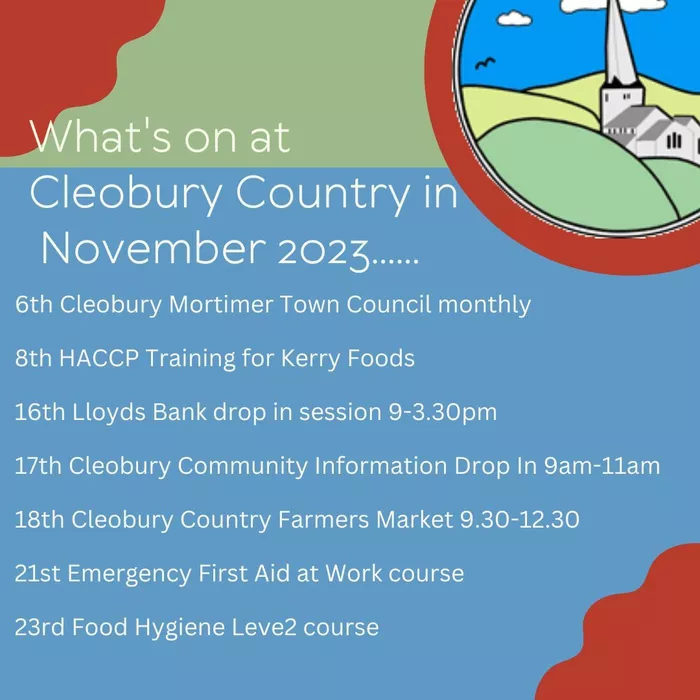 What's on at Cleobury Country in November 2023